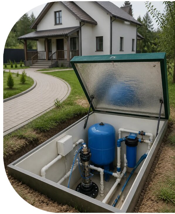 Автономное водоснабжение дома в Саратове от 153495 р. | АПаруса-Срт